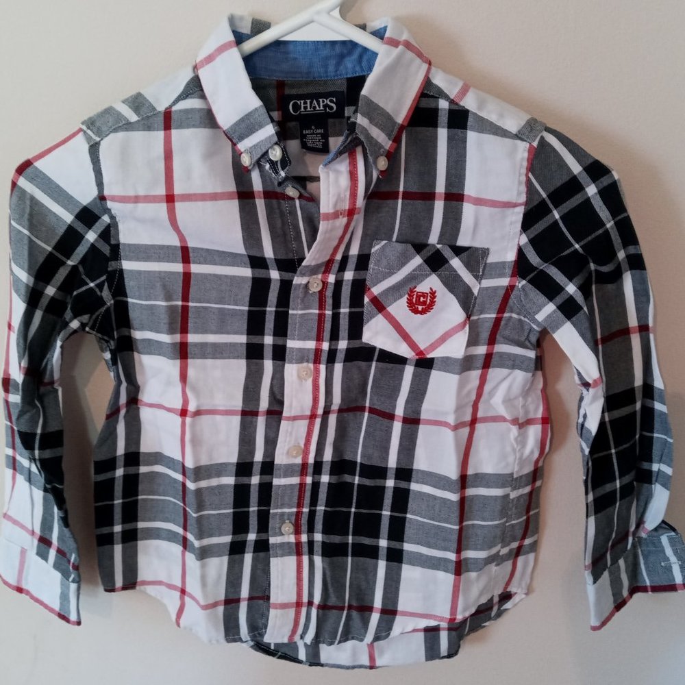 Chaps Boys 6 Button Down Long Sleeve